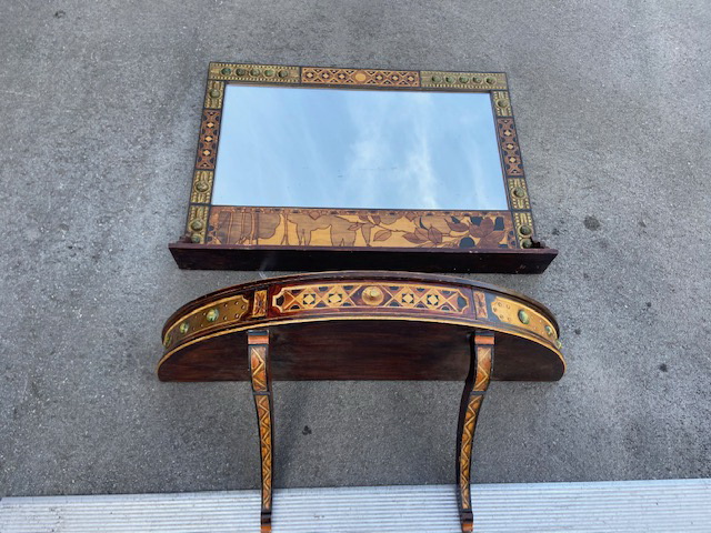 Console Table with Mirror