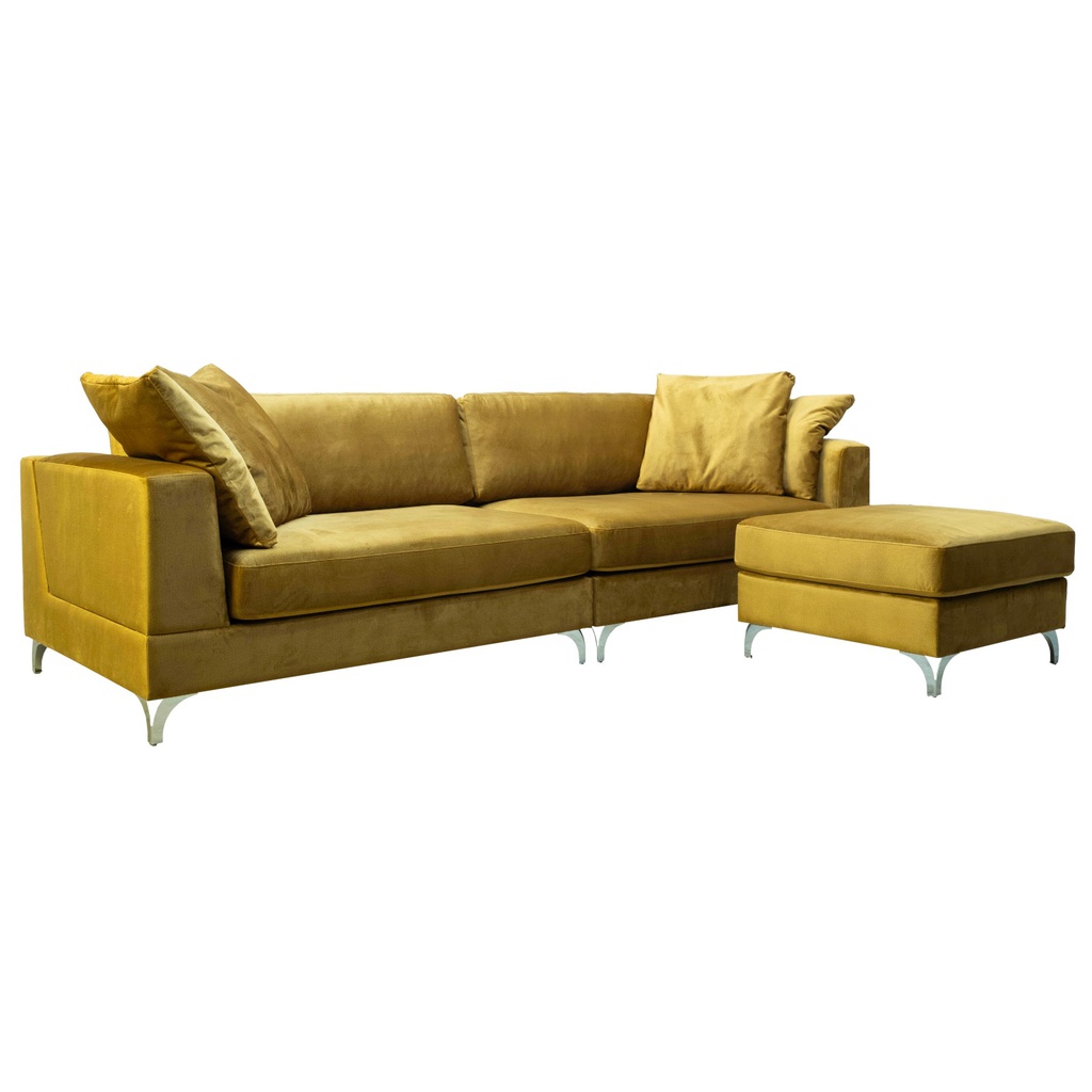 Sofa 4-seater (with pouf)